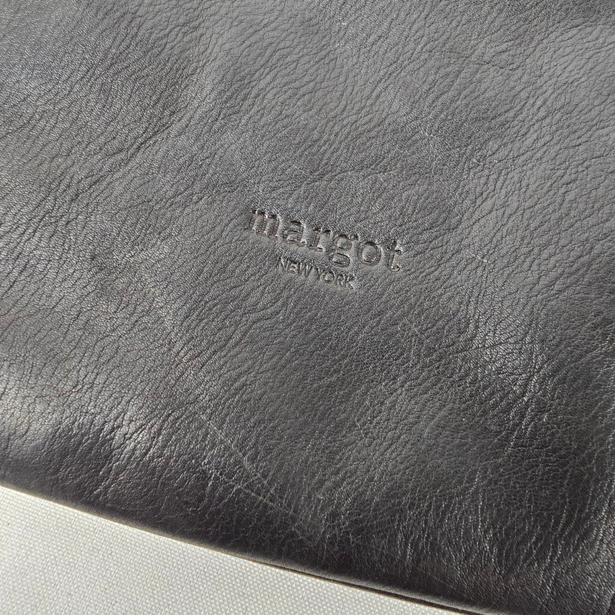 Margot Black Leather Crossbody Purse