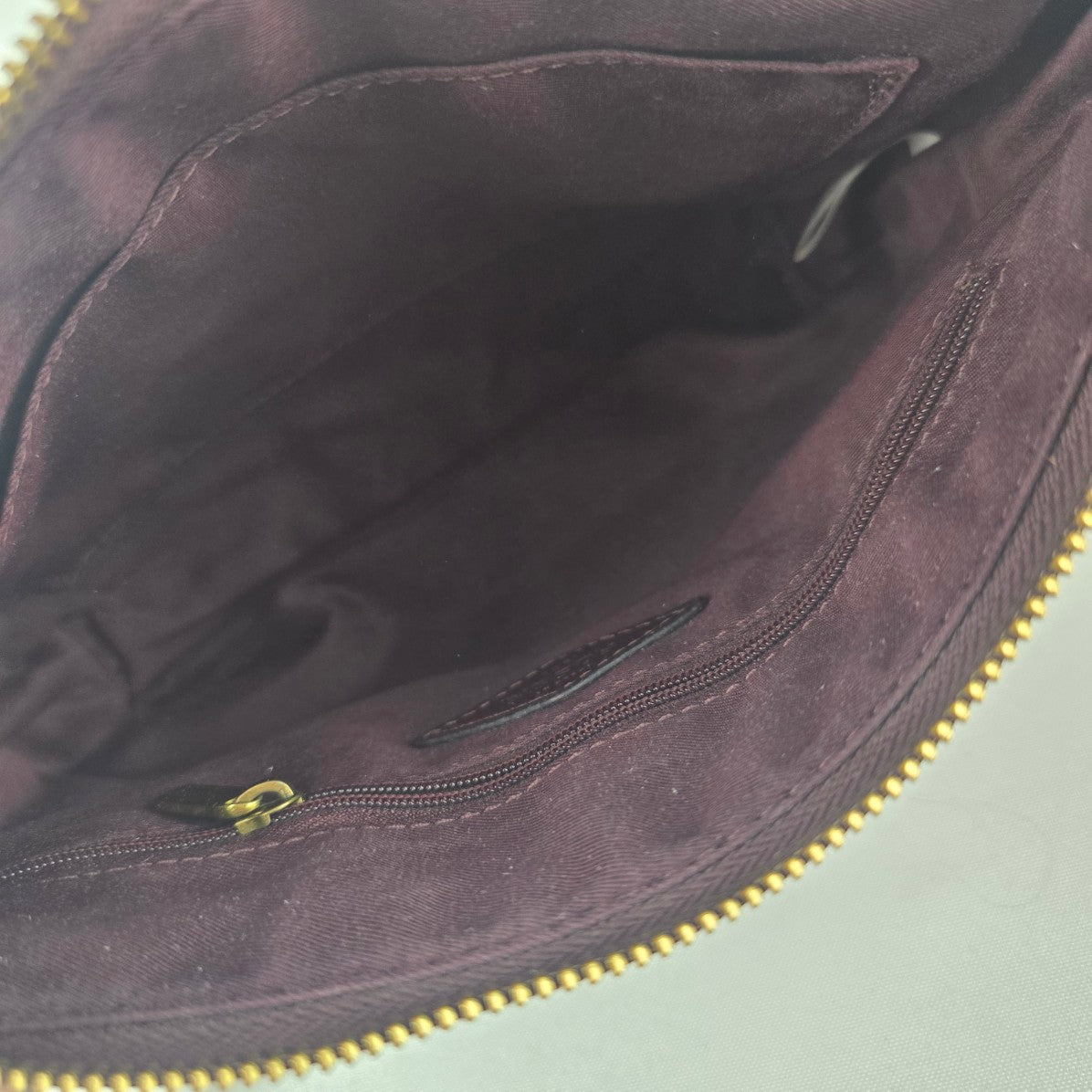 Fossil Burgundy Leather Crossbody Purse