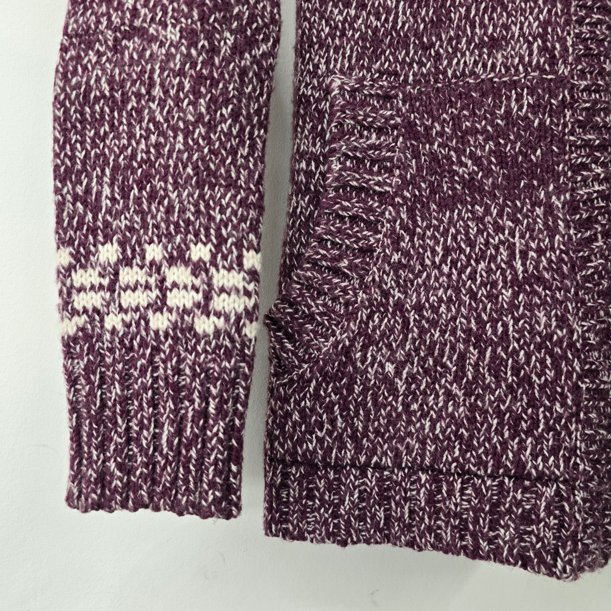 Kismet Purple Knit Zip Up Hooded Jacket Size XS