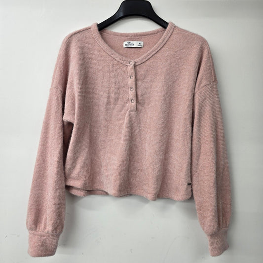 Hollister Pink Super Soft Knit Cropped Sweater Size M