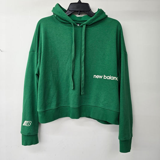 New Balance Green Hooded Cropped Sweatshirt Size L