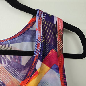 Active Zone Purple & Orange Sprots Bra Size 3X