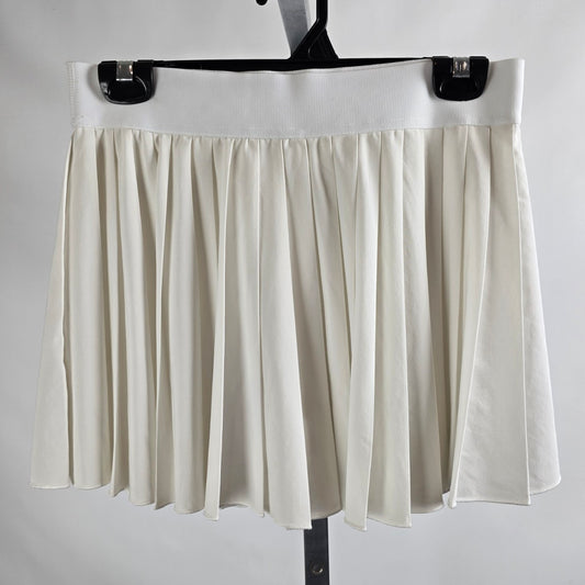 TNA White Pleated Athletic Skirt Shorts Size M