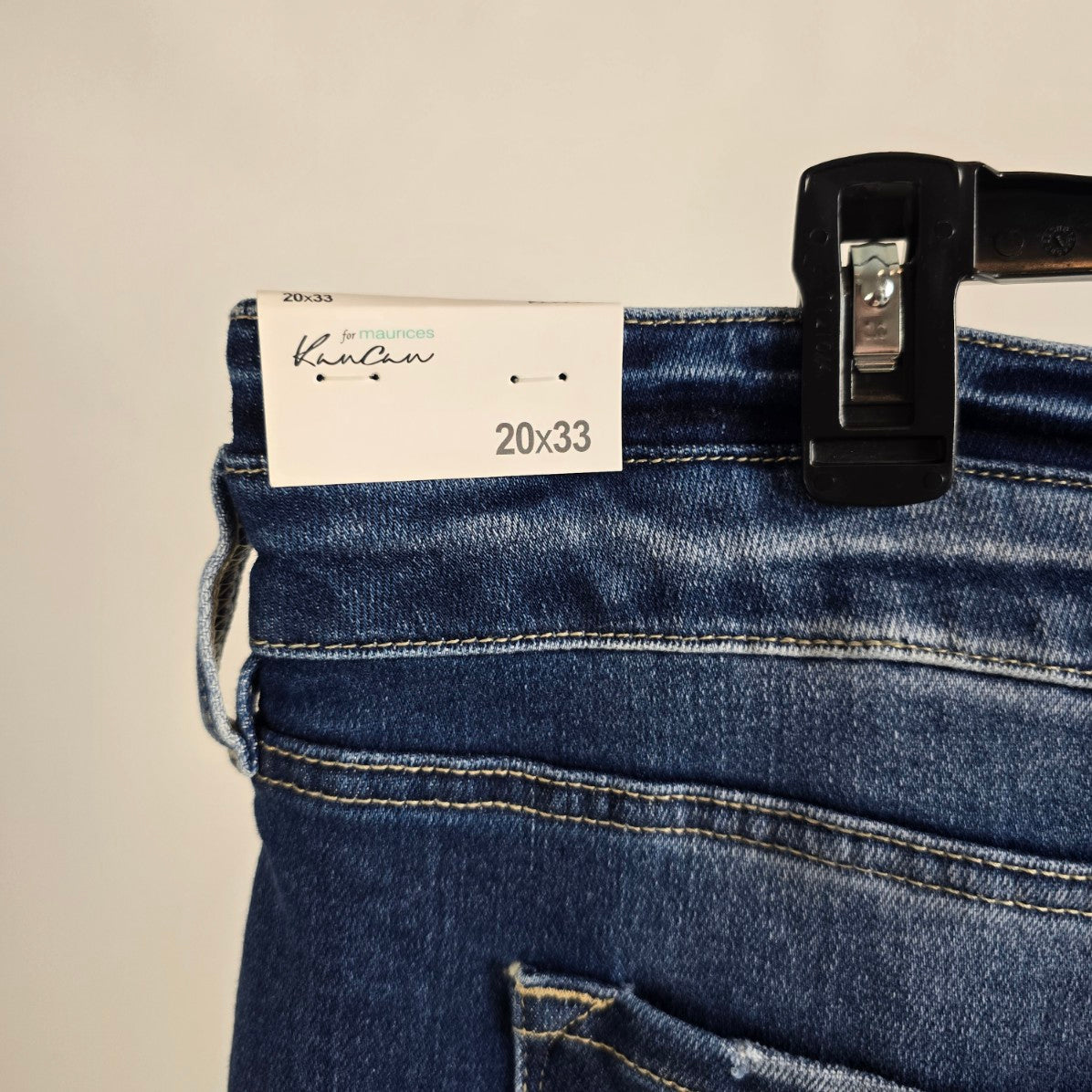 KanCan High Rise Distressed Flare Denim Jeans Size 20