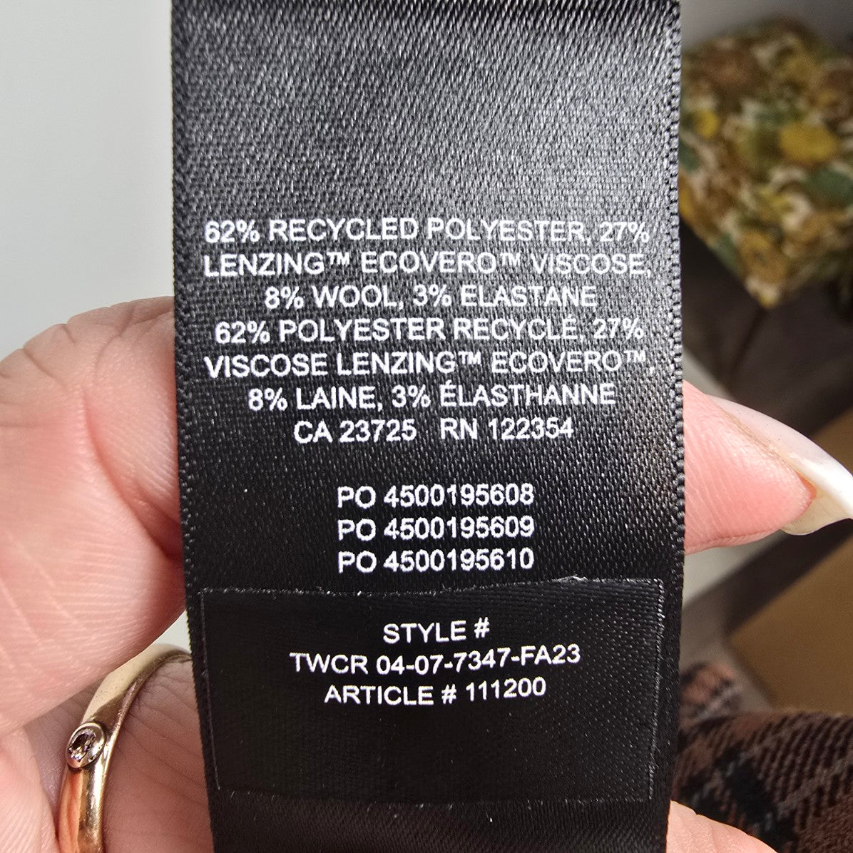 Wilfred Brown Plaid Classic Mini Skirt Size 4