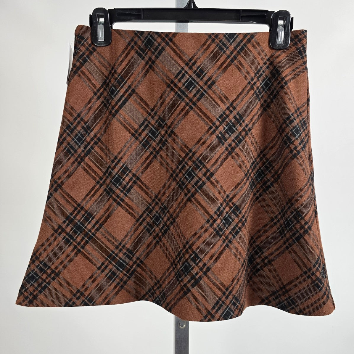 Wilfred Brown Plaid Classic Mini Skirt Size 4