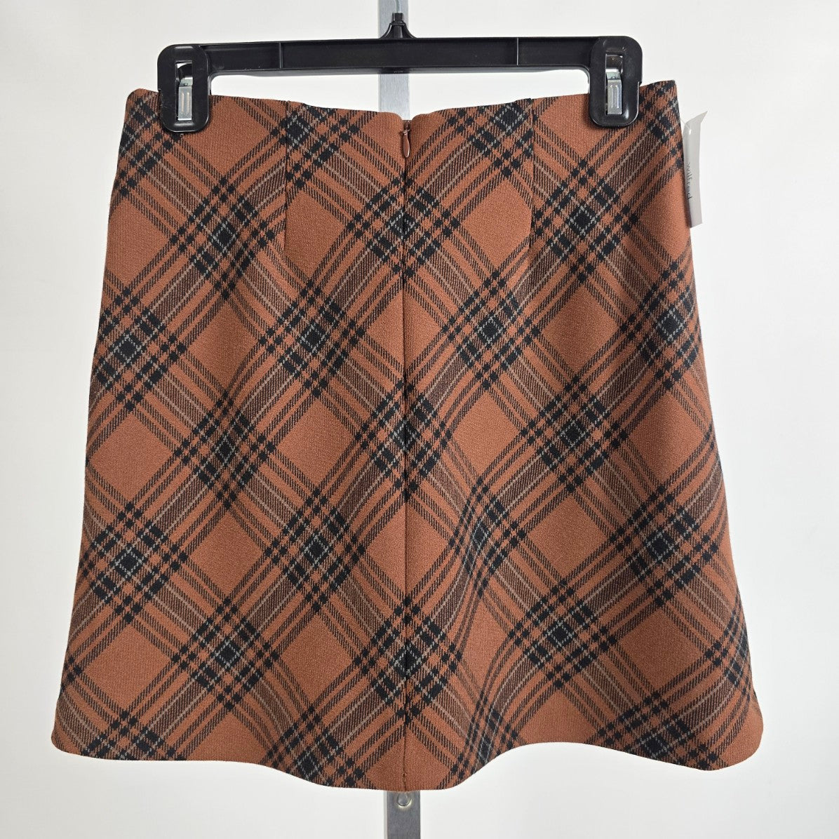 Wilfred Brown Plaid Classic Mini Skirt Size 4