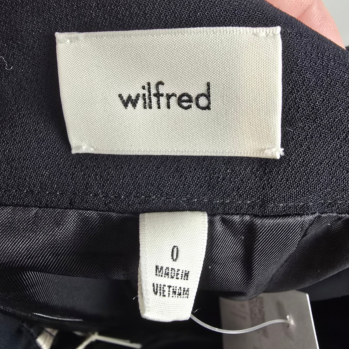 Wilfred Black Patio Mini Skirt Size 0