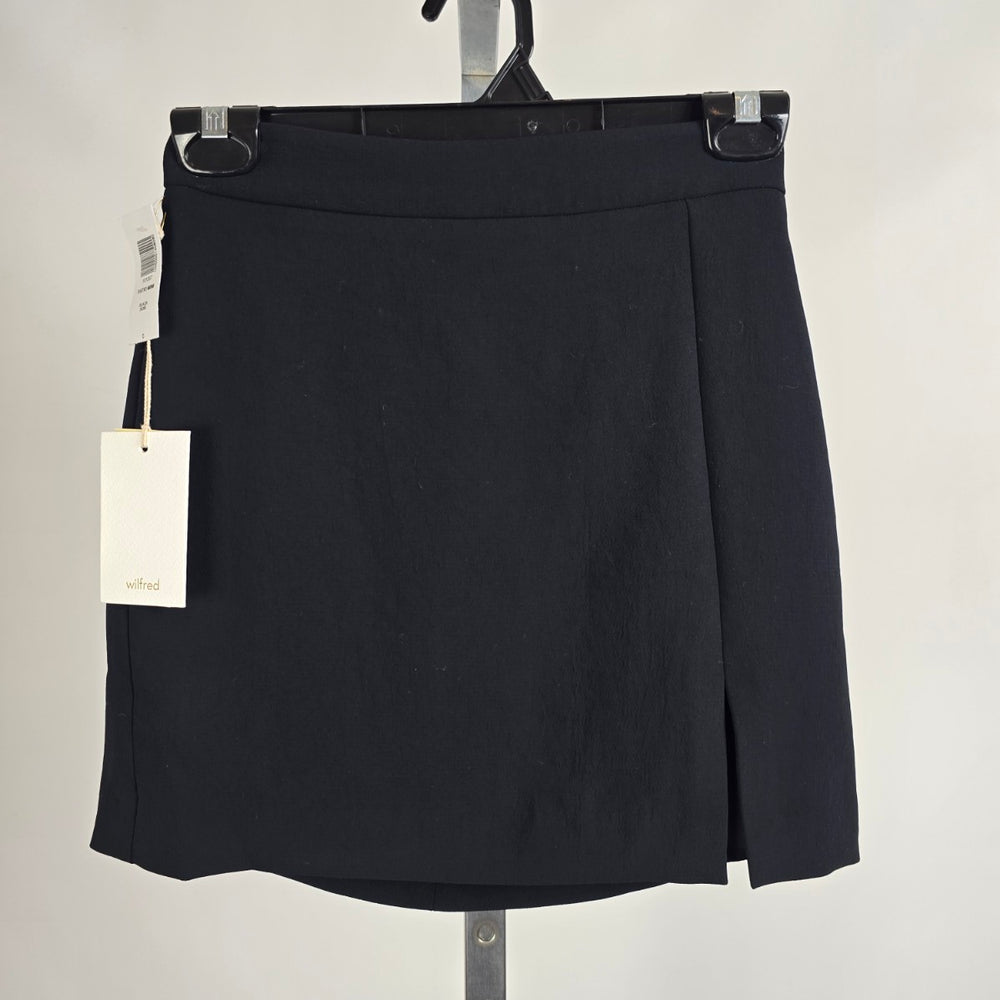 Wilfred Black Patio Mini Skirt Size 0