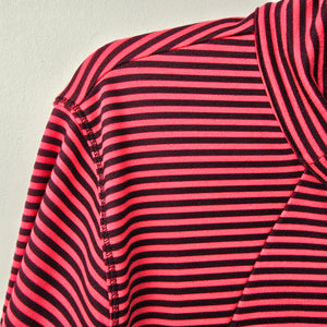 Lole Red Stripped Zip Up Athletic Jacket Size XL