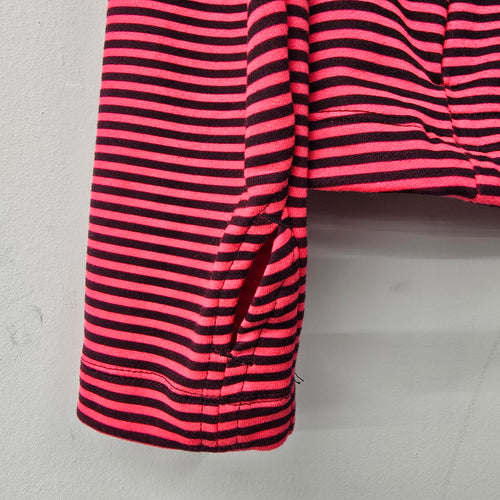 Lole Red Stripped Zip Up Athletic Jacket Size XL