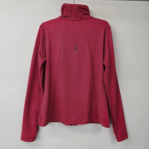 Lole Red Stripped Zip Up Athletic Jacket Size XL