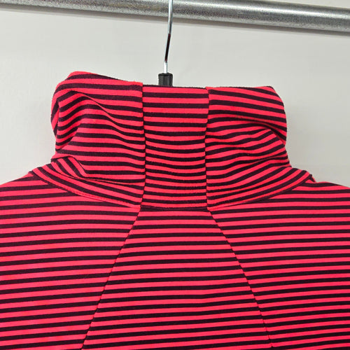 Lole Red Stripped Zip Up Athletic Jacket Size XL