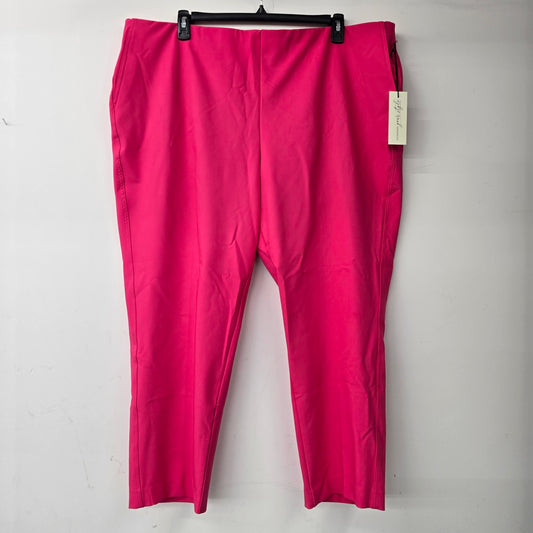Rachel Zoe Pink Cropped Pull On Pants Size 3X