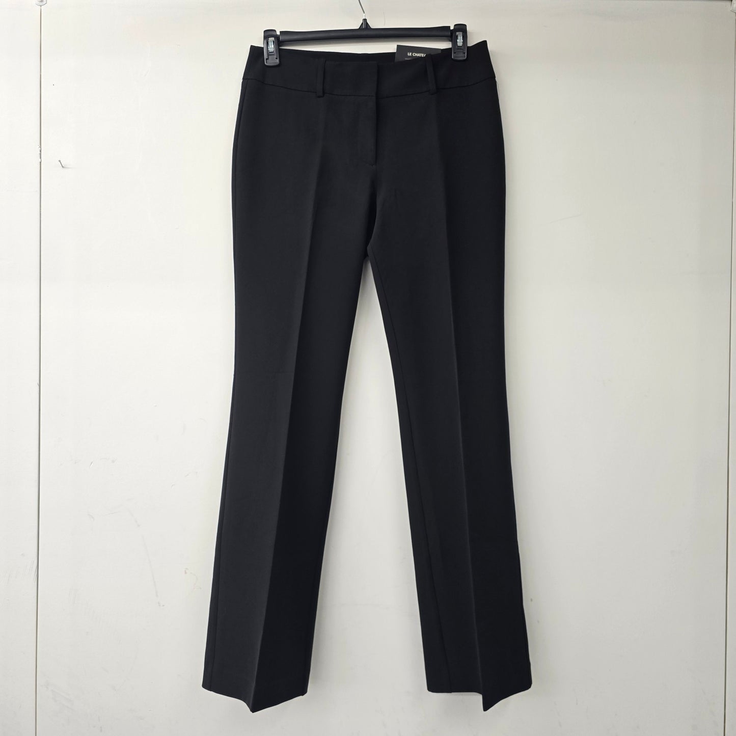 Le Chateau Black Modern Fit Wide Leg Washable Suit Pants Size 8