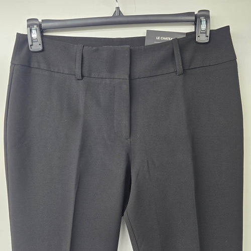 Le Chateau Black Modern Fit Wide Leg Washable Suit Pants Size 8