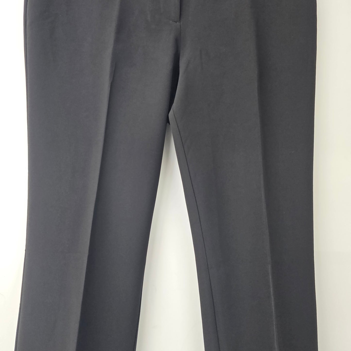 Le Chateau Black Modern Fit Wide Leg Washable Suit Pants Size 8