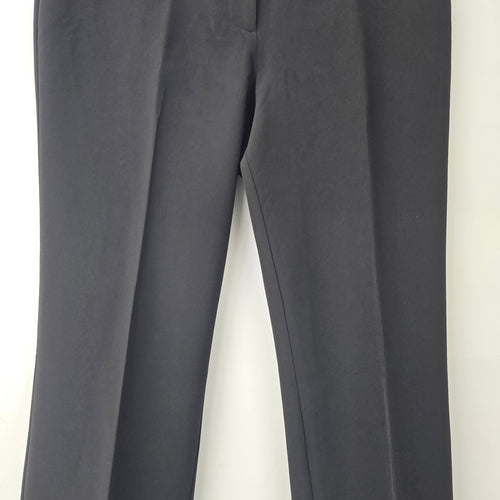 Le Chateau Black Modern Fit Wide Leg Washable Suit Pants Size 8