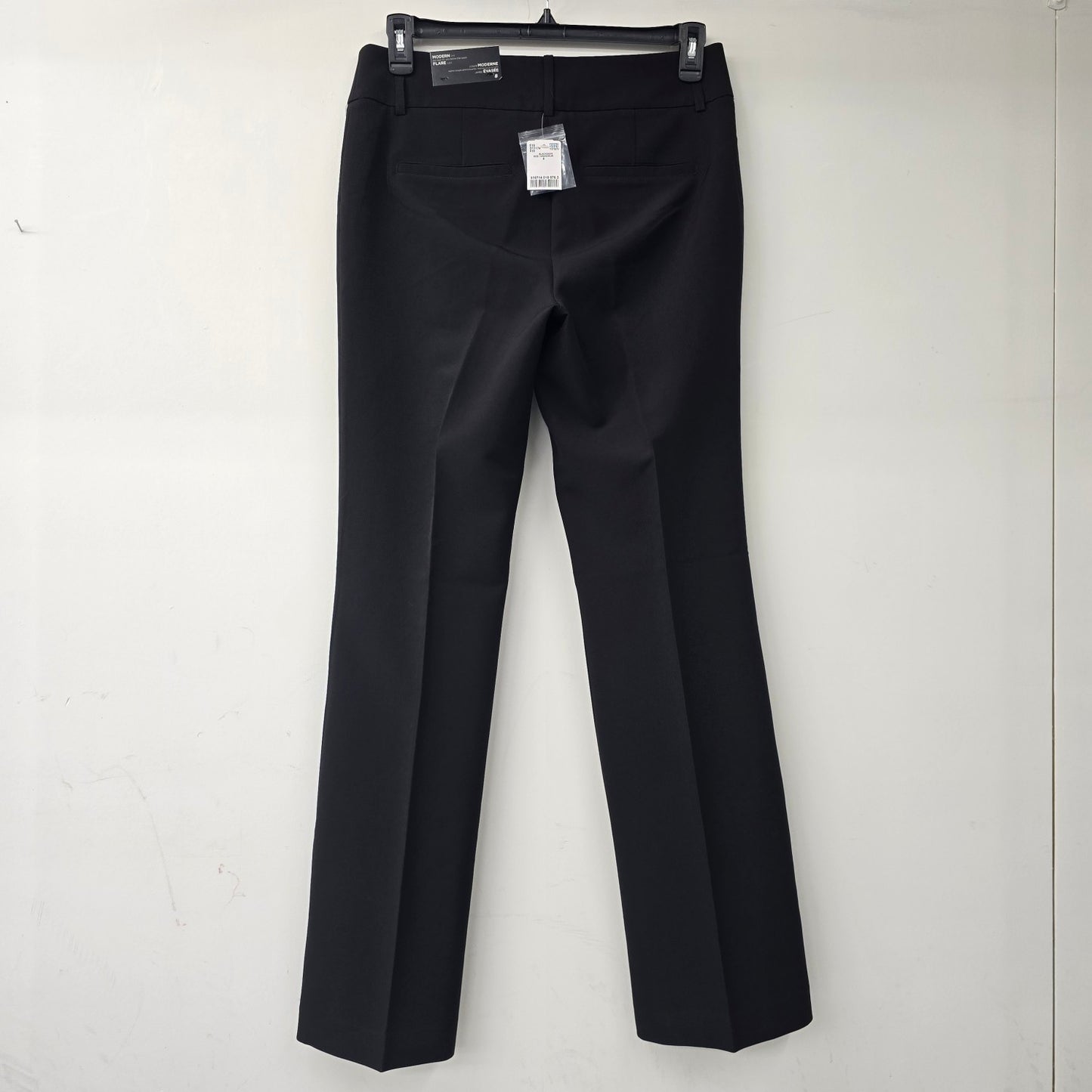 Le Chateau Black Modern Fit Wide Leg Washable Suit Pants Size 8