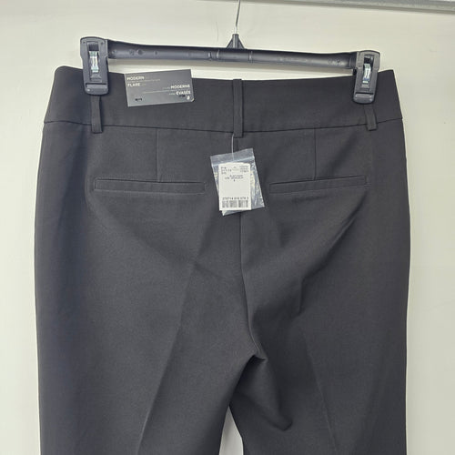 Le Chateau Black Modern Fit Wide Leg Washable Suit Pants Size 8