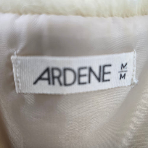 Ardene Cream Faux Fur Knit Vest Size M