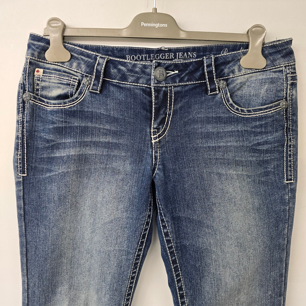 Vintage Y2K Bootlegger The Real McCoy Paradise Straight Leg Jeans Size 29
