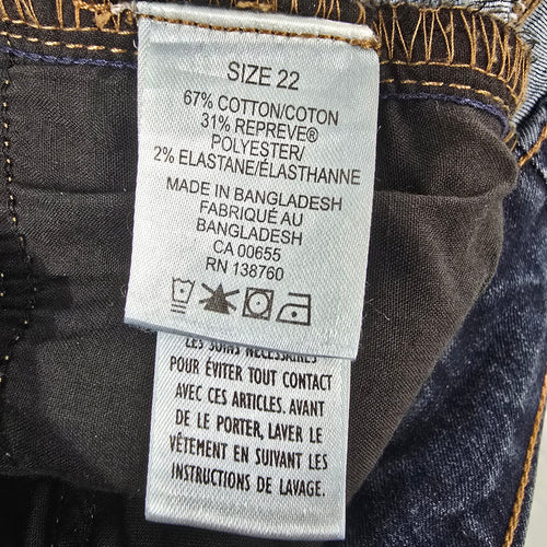 D/C Jeans Dark Wash Jean Leggings Size 22