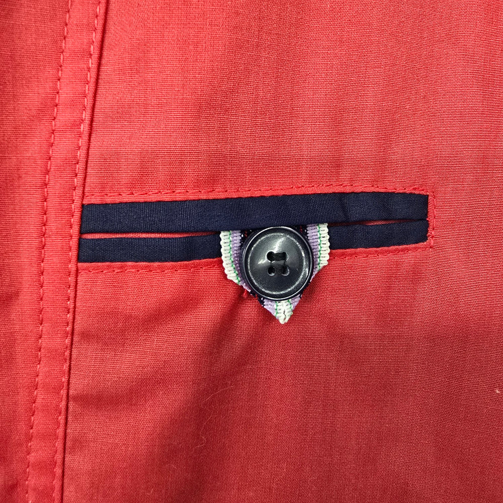 Vintage 90s Cyclone Red Rain Jacket Size 10