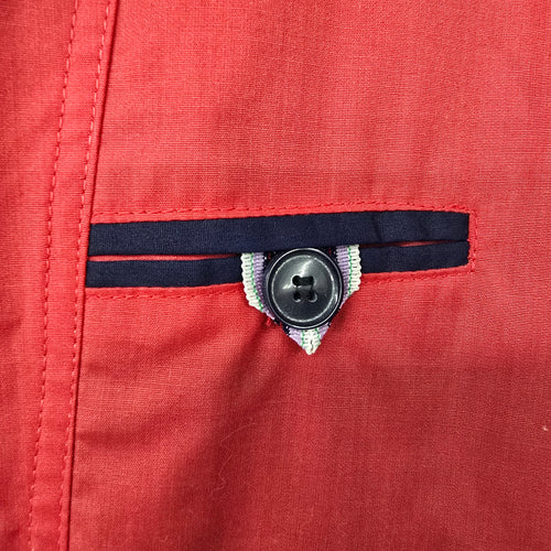 Vintage 90s Cyclone Red Rain Jacket Size 10