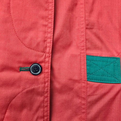 Vintage 90s Cyclone Red Rain Jacket Size 10