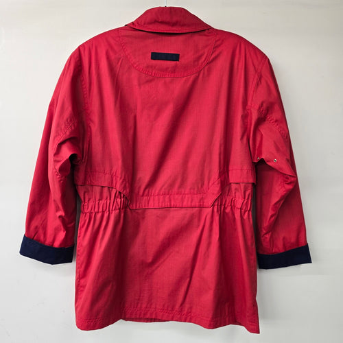 Vintage 90s Cyclone Red Rain Jacket Size 10