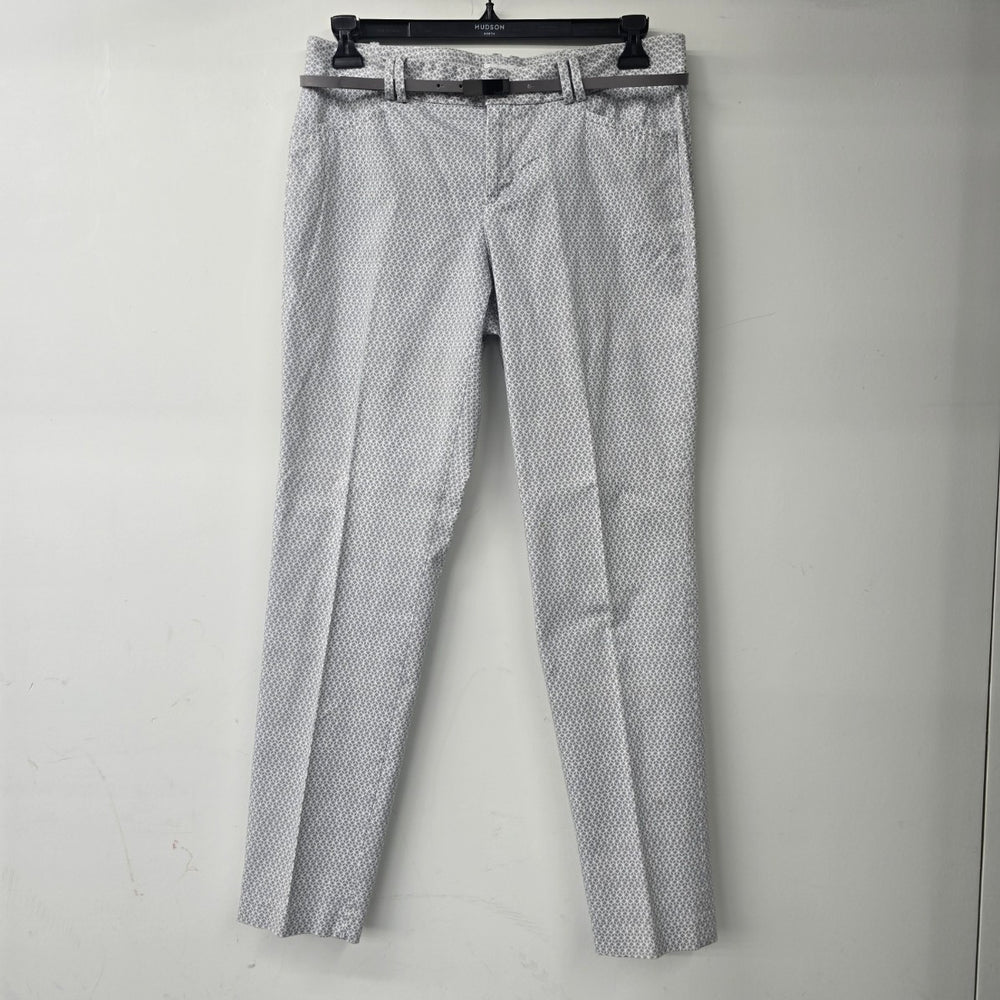 Calvin Klein Grey Printed Belted Dress Pants Size 10