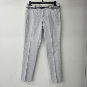 Calvin Klein Grey Printed Belted Dress Pants Size 10