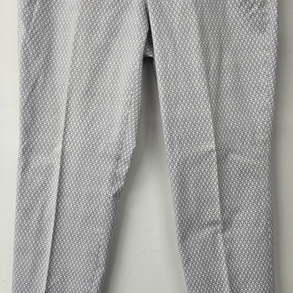 Calvin Klein Grey Printed Belted Dress Pants Size 10