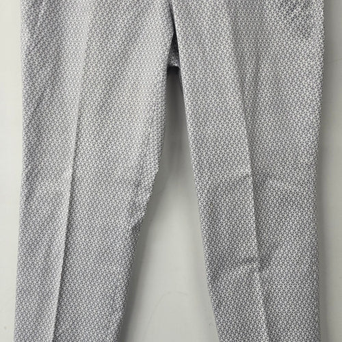 Calvin Klein Grey Printed Belted Dress Pants Size 10