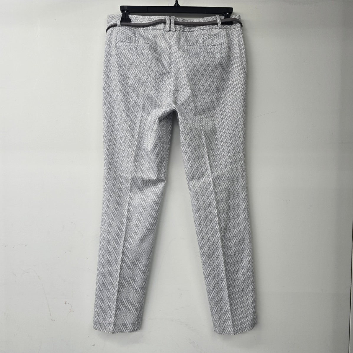 Calvin Klein Grey Printed Belted Dress Pants Size 10