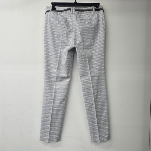 Calvin Klein Grey Printed Belted Dress Pants Size 10