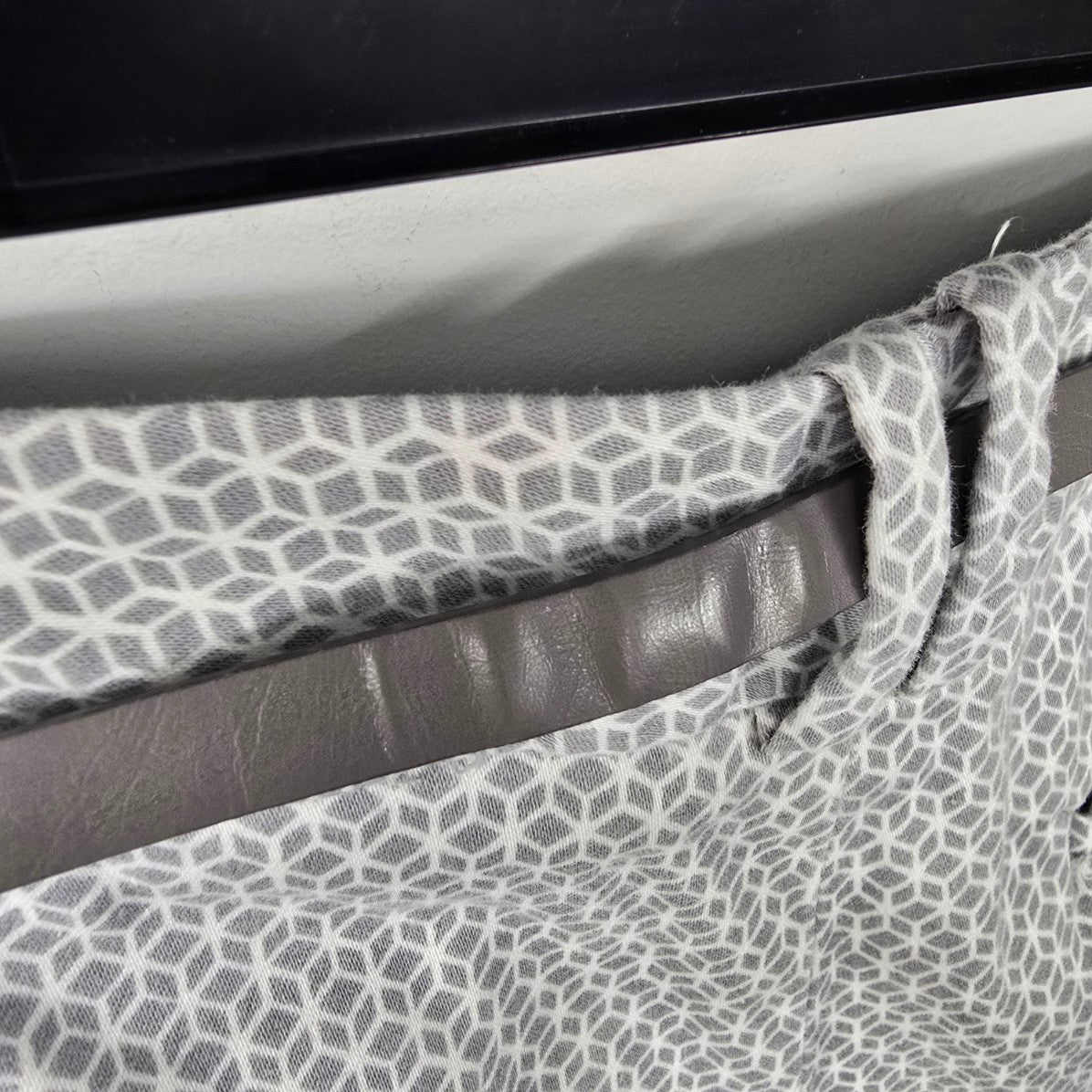 Calvin Klein Grey Printed Belted Dress Pants Size 10
