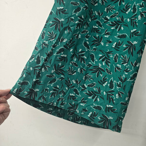 In Every Story Green Floral Wide Leg Pants Size 5X