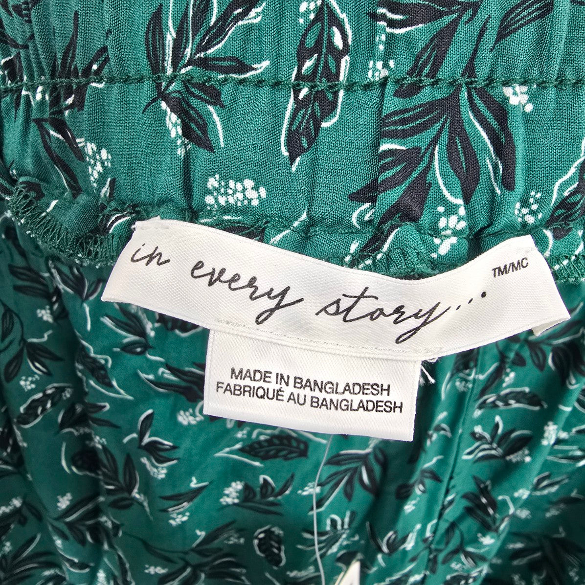 In Every Story Green Floral Wide Leg Pants Size 5X