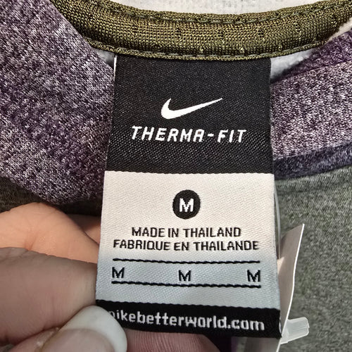 Nike Purple & Green Activewear Hoodie Size M