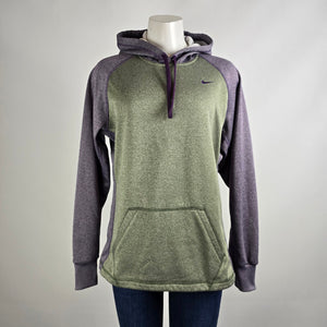 Nike Purple & Green Activewear Hoodie Size M