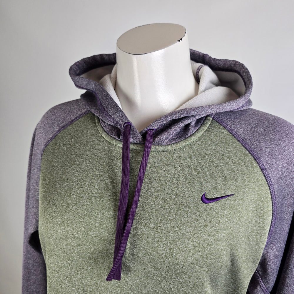 Nike Purple & Green Activewear Hoodie Size M