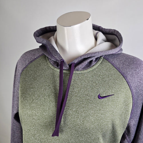 Nike Purple & Green Activewear Hoodie Size M