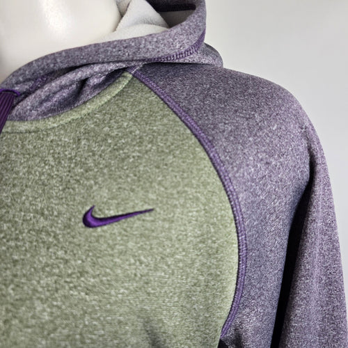 Nike Purple & Green Activewear Hoodie Size M