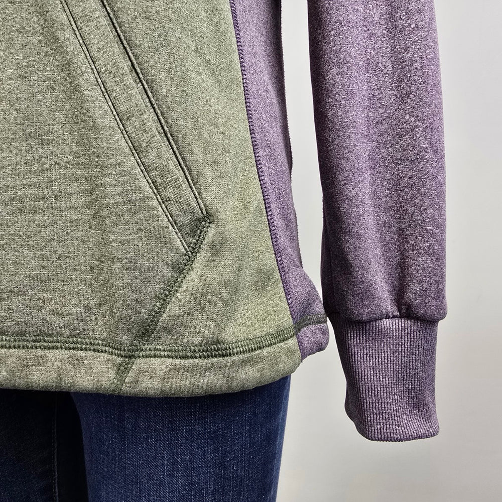 Nike Purple & Green Activewear Hoodie Size M