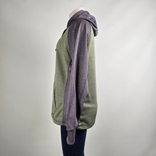 Nike Purple & Green Activewear Hoodie Size M
