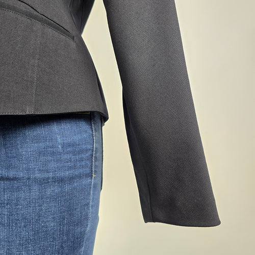 Vintage Grace Black Wool Button Up Blazer Size M/L