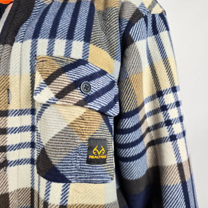 Real Tree Blue Plaid Shacket Size L