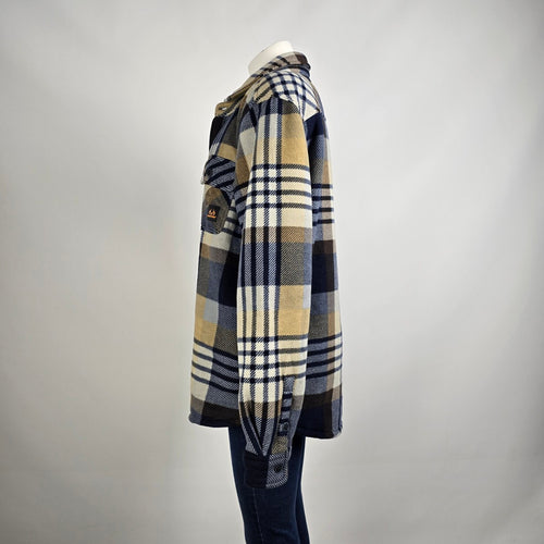 Real Tree Blue Plaid Shacket Size L